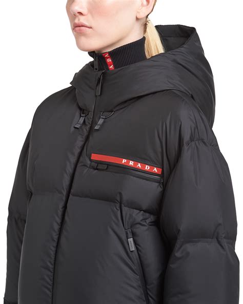 prada nylon jacket women& 39|prada nylon cropped puffer jacket.